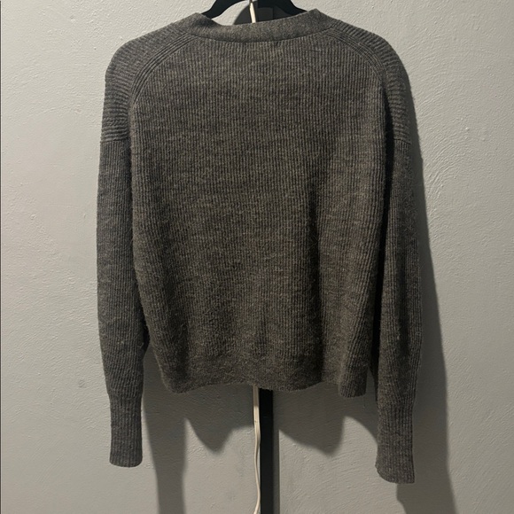 Quince Alpaca Charcoal Women's Cardigan (sold out color) - Picture 3 of 3